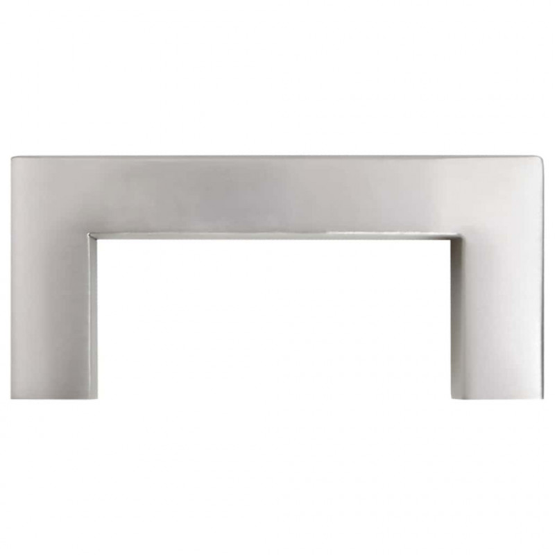Uchwyty do szafek, 10 szt., srebrne, 64 mm, stal nierdzewna