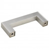 Uchwyty do szafek, 10 szt., srebrne, 64 mm, stal nierdzewna