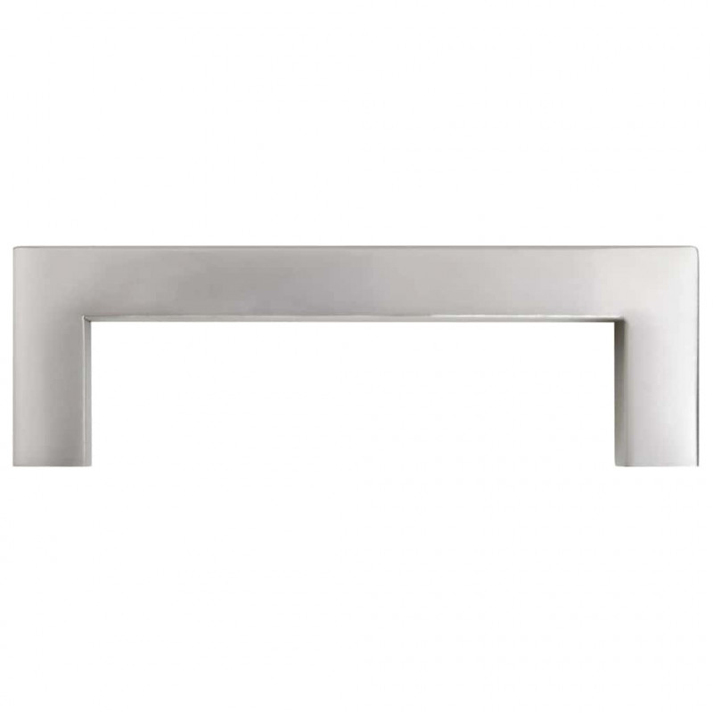 Uchwyty do szafek, 10 szt., srebrne, 96 mm, stal nierdzewna