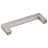 Uchwyty do szafek, 10 szt., srebrne, 96 mm, stal nierdzewna