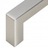 Uchwyty do szafek, 10 szt., srebrne, 96 mm, stal nierdzewna