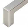 Uchwyty do szafek, 5 szt., srebrne, 224 mm, stal nierdzewna