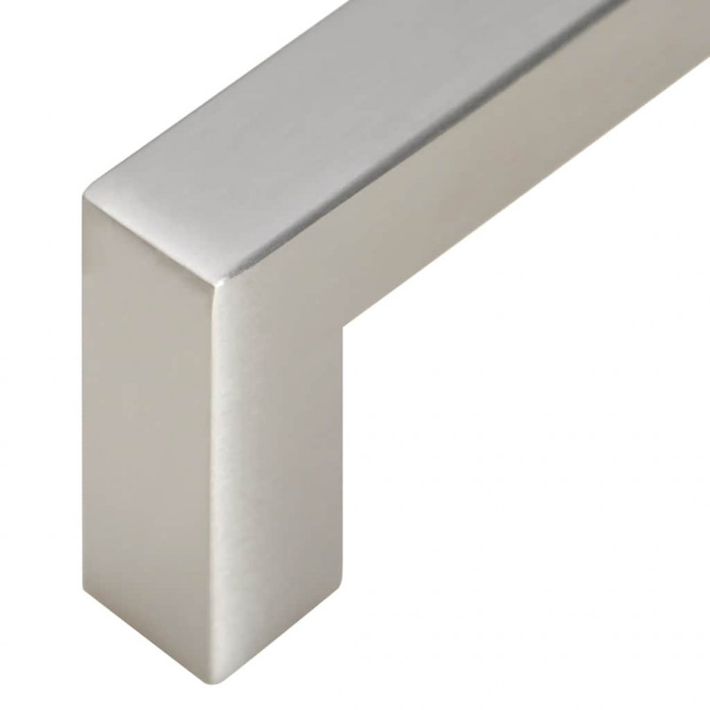 Uchwyty do szafek, 5 szt., srebrne, 480 mm, stal nierdzewna