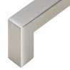 Uchwyty do szafek, 5 szt., srebrne, 480 mm, stal nierdzewna