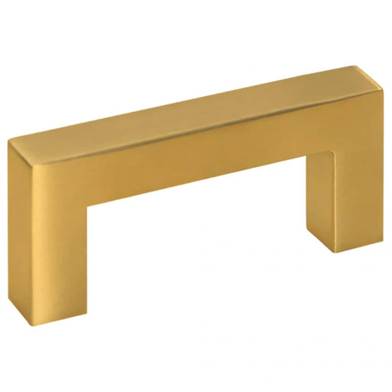 Uchwyty do szafek, 10 szt., złote, 64 mm, stal nierdzewna