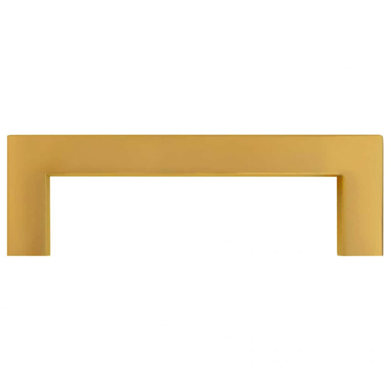 Uchwyty do szafek, 10 szt., złote, 96 mm, stal nierdzewna