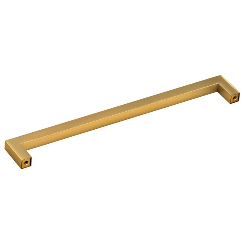 Uchwyty do szafek, 5 szt., złote, 224 mm, stal nierdzewna
