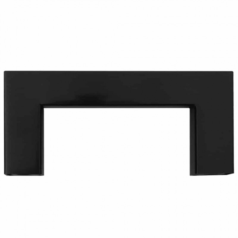 Uchwyty do szafek, 10 szt., czarne, 64 mm, stal nierdzewna