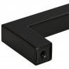 Uchwyty do szafek, 10 szt., czarne, 64 mm, stal nierdzewna