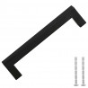 Uchwyty do szafek, 10 szt., czarne, 128 mm, stal nierdzewna
