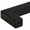 Uchwyty do szafek, 10 szt., czarne, 128 mm, stal nierdzewna