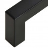 Uchwyty do szafek, 10 szt., czarne, 160 mm, stal nierdzewna