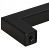 Uchwyty do szafek, 5 szt., czarne, 224 mm, stal nierdzewna
