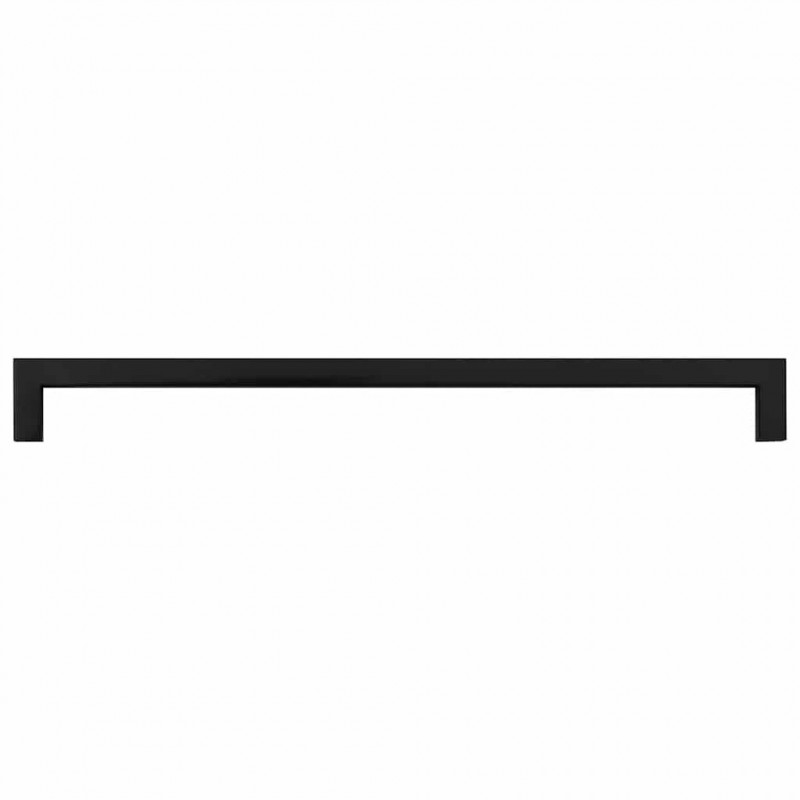 Uchwyty do szafek, 5 szt., czarne, 320 mm, stal nierdzewna