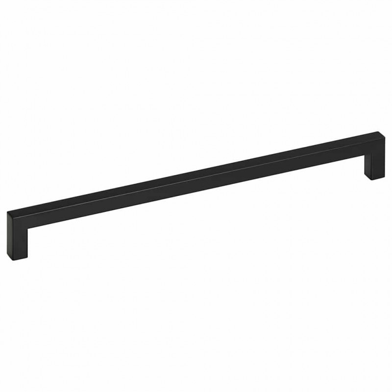 Uchwyty do szafek, 5 szt., czarne, 320 mm, stal nierdzewna