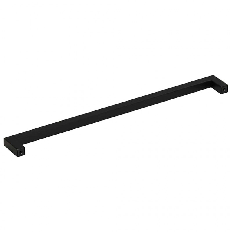 Uchwyty do szafek, 5 szt., czarne, 320 mm, stal nierdzewna