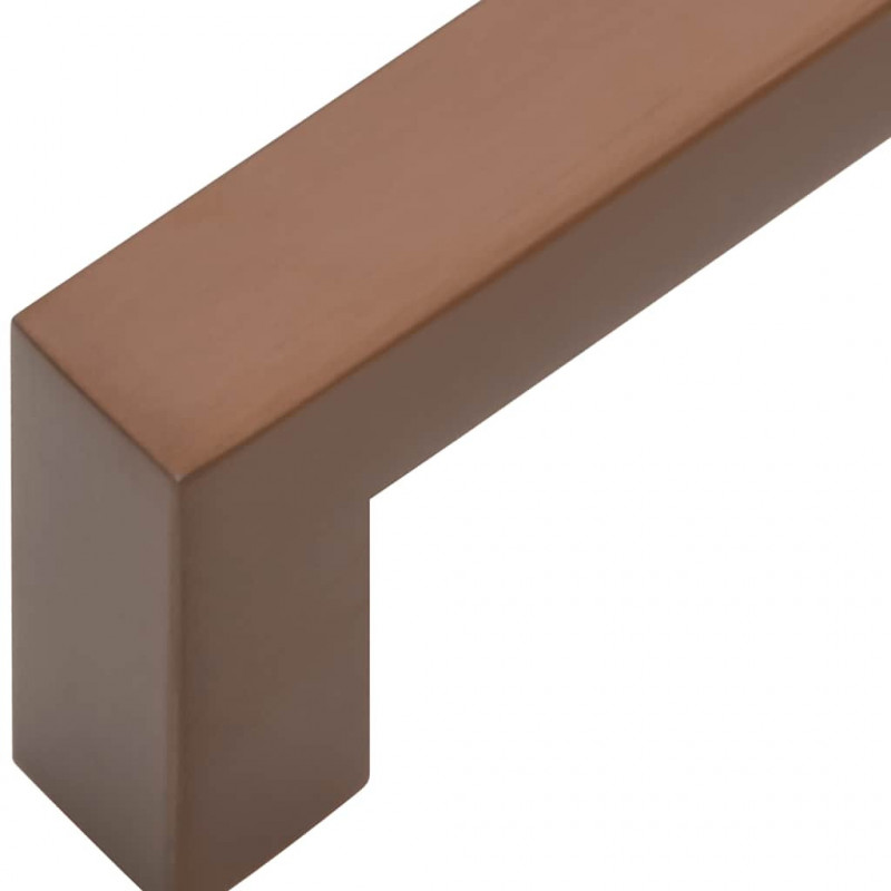 Uchwyty do szafek, 5 szt., brąz, 480 mm, stal nierdzewna