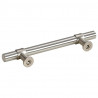 Uchwyty do szafek, 10 szt., srebrne, 96 mm, stal nierdzewna