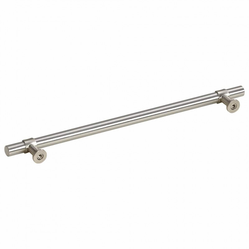 Uchwyty do szafek, 5 szt., srebrne, 224 mm, stal nierdzewna