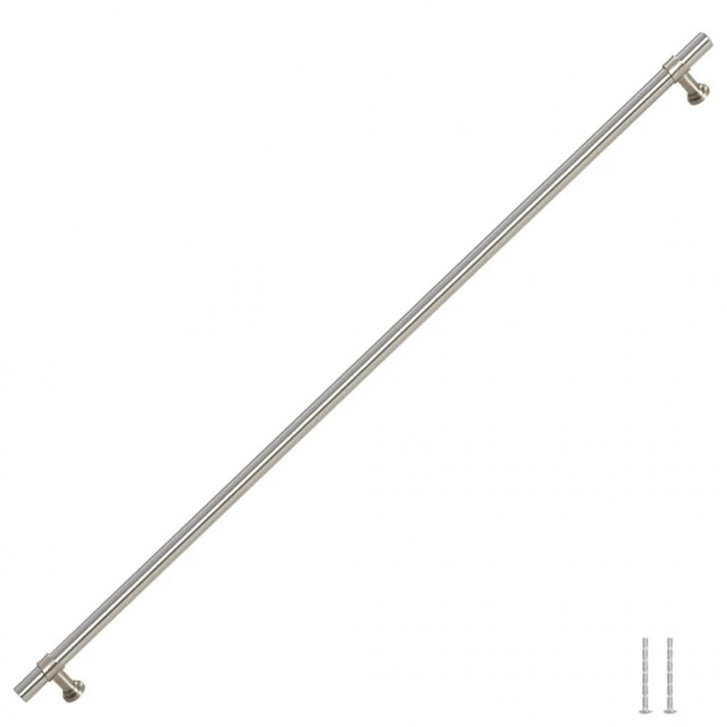 Uchwyty do szafek, 5 szt., srebrne, 480 mm, stal nierdzewna