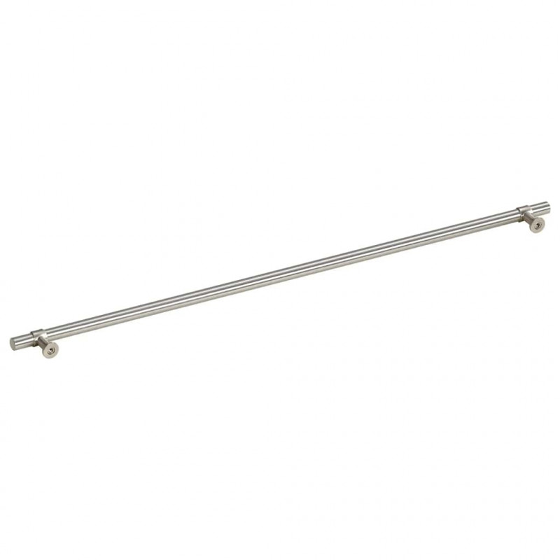 Uchwyty do szafek, 5 szt., srebrne, 480 mm, stal nierdzewna