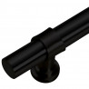 Uchwyty do szafek, 5 szt., czarne, 192 mm, stal nierdzewna