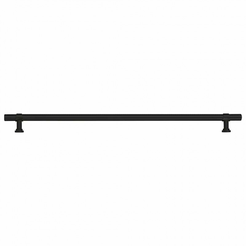Uchwyty do szafek, 5 szt., czarne, 320 mm, stal nierdzewna