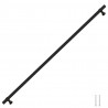 Uchwyty do szafek, 5 szt., czarne, 480 mm, stal nierdzewna