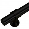 Uchwyty do szafek, 5 szt., czarne, 480 mm, stal nierdzewna