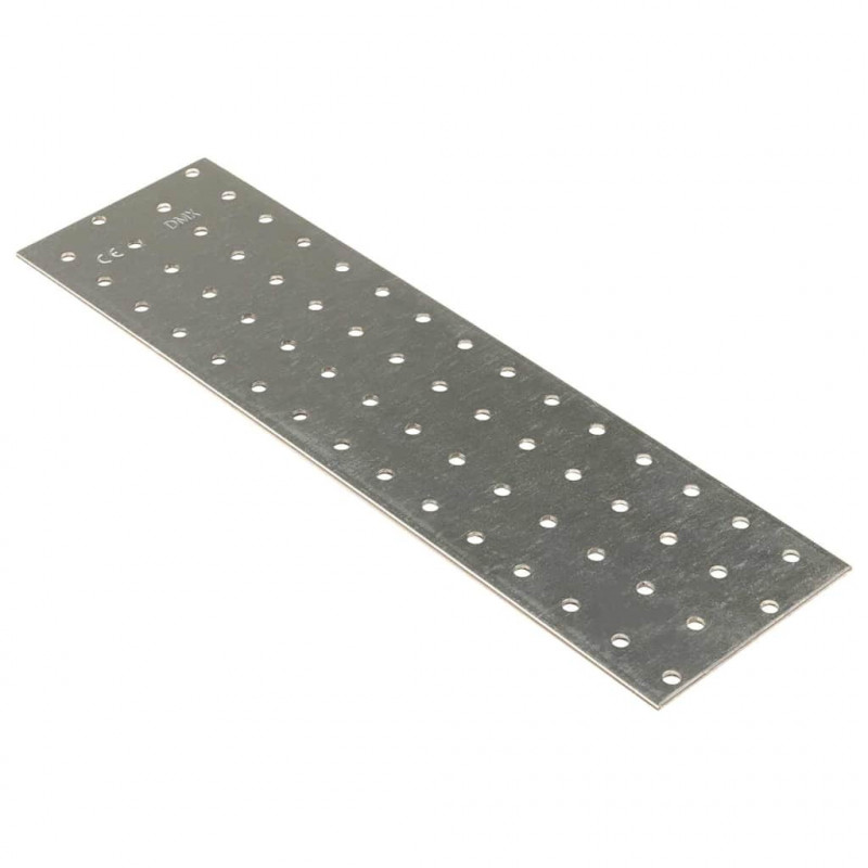 Płytki perforowane, 20 szt., 2 mm, 300x80 mm, stal ocynkowana