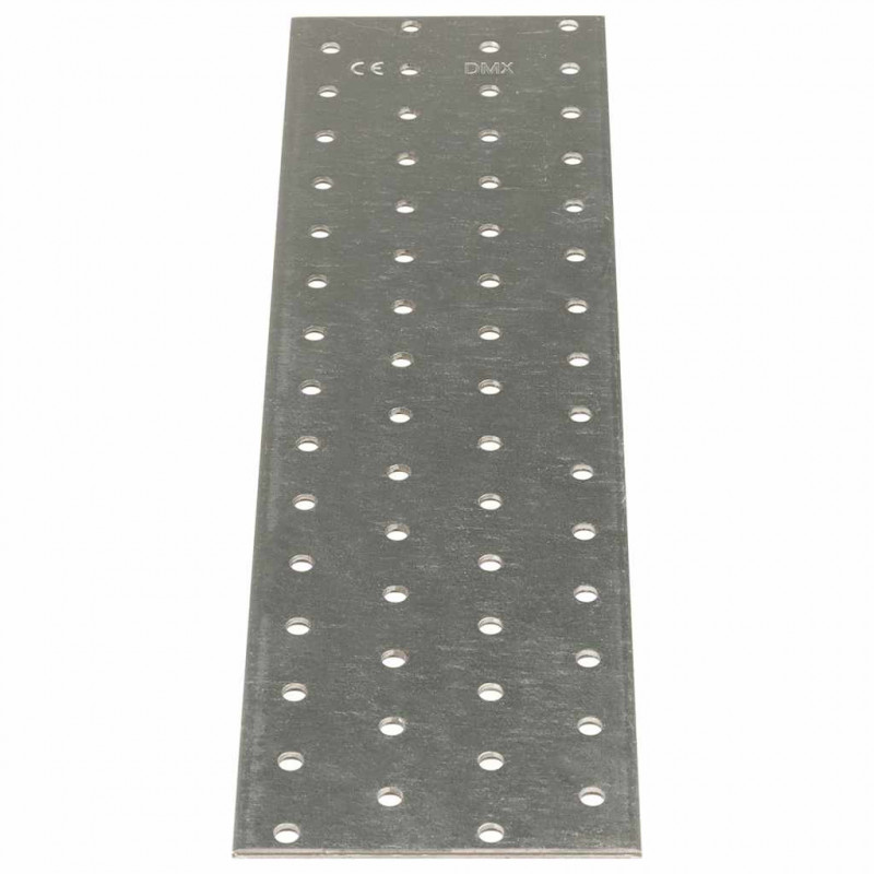 Płytki perforowane, 20 szt., 2 mm, 300x80 mm, stal ocynkowana