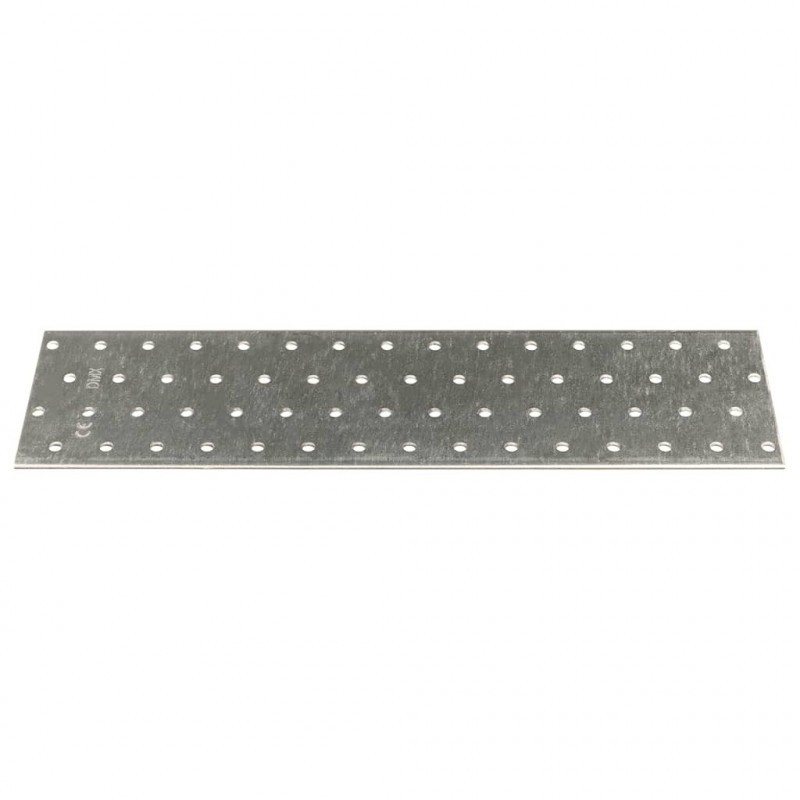 Płytki perforowane, 20 szt., 2 mm, 300x80 mm, stal ocynkowana