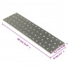 Płytki perforowane, 20 szt., 2 mm, 300x80 mm, stal ocynkowana