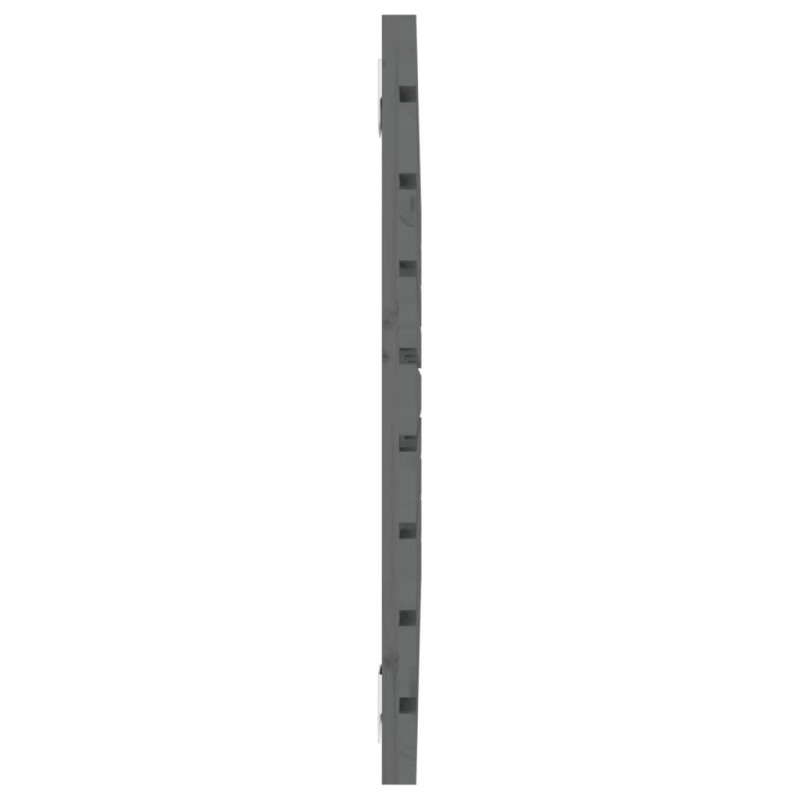 Wezgłowie łóżka, szare, 106x3x63 cm, lite drewno sosnowe