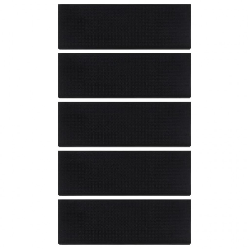 Nakładki na schody, 5 szt., 25x75 cm, gumowe