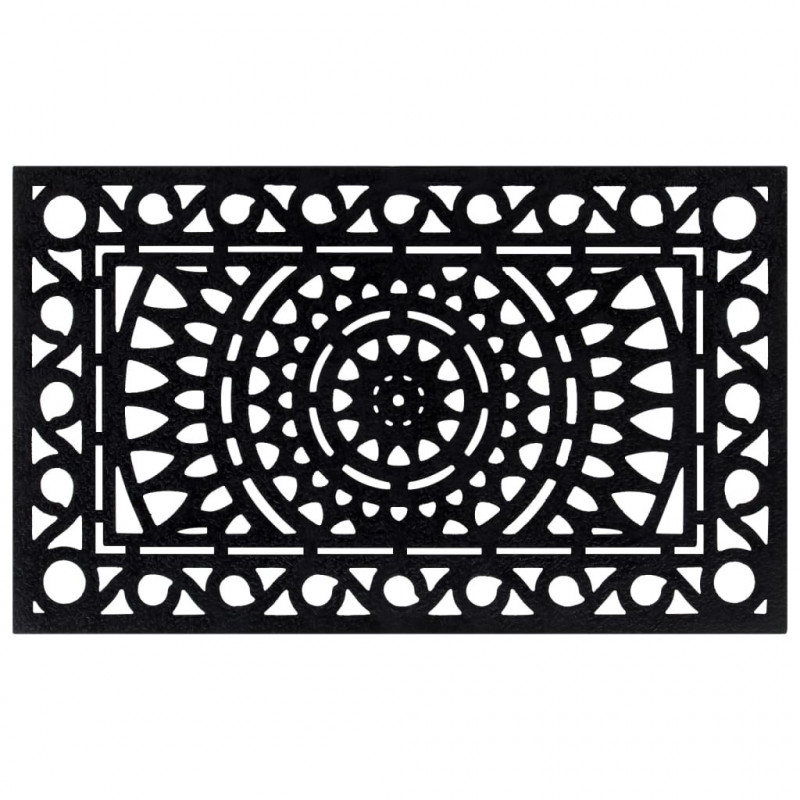 Wycieraczka, prostokątna, 45x75 cm, gumowa