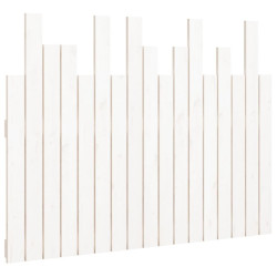 Wezgłowie łóżka, białe, 108x3x80 cm, lite drewno sosnowe