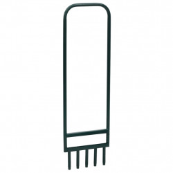 Aerator do trawnika, z 5 pustymi zębami, zielony, malowana stal