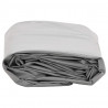Plandeka, szara, 1x2,5 m, 650 g/m²