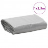 Plandeka, szara, 1x2,5 m, 650 g/m²
