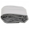 Plandeka, szara, 1,5x2 m, 650 g/m²