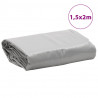 Plandeka, szara, 1,5x2 m, 650 g/m²