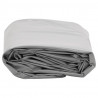 Plandeka, szara, 1,5x2,5 m, 650 g/m²