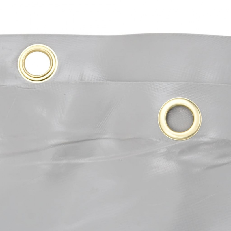 Plandeka, szara, 1,5x2,5 m, 650 g/m²