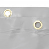Plandeka, szara, 2,5x4,5 m, 650 g/m²