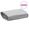 Plandeka, szara, 5x5 m, 650 g/m²