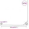 Plandeka, szara, 5x7 m, 650 g/m²