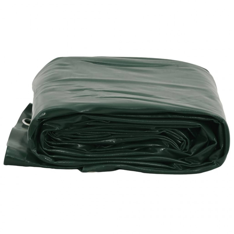 Plandeka, zielona, 5x6 m, 650 g/m²