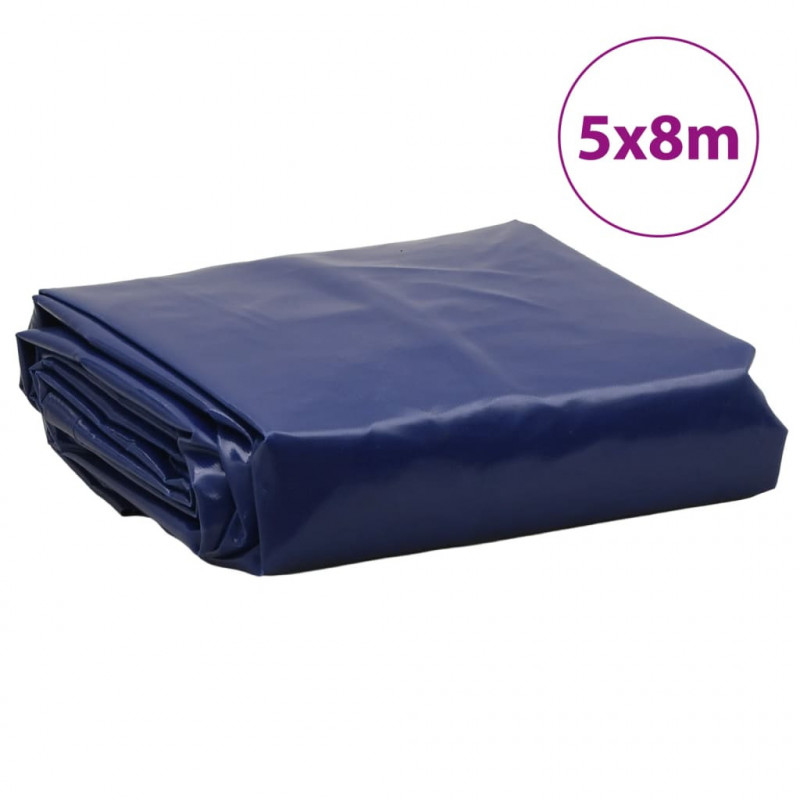 Plandeka, niebieska, 5x8 m, 650 g/m²