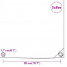 Plandeka, niebieska, 5x8 m, 650 g/m²